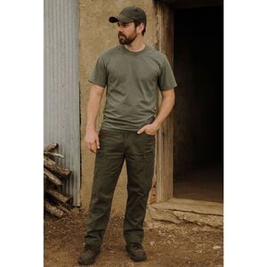 Wrangler Riggs Workwear Pants Mens 38x32 Double Knee RipStop Cargo Olive Green